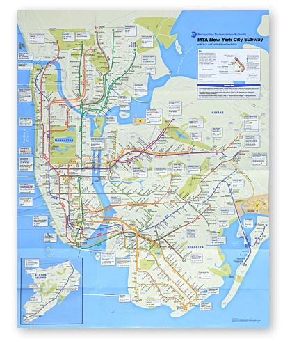 nyc manhattan subway map. The new NYC subway map design!